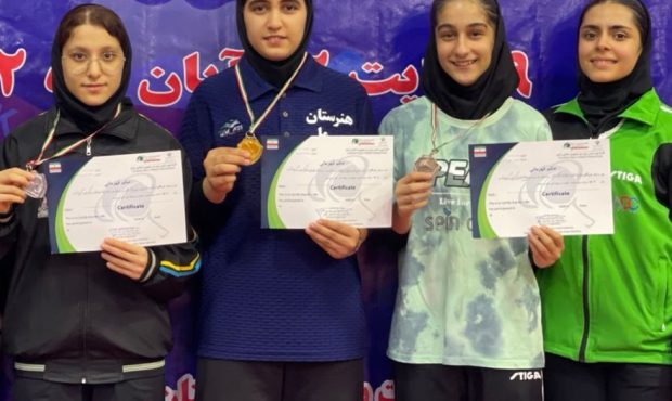 نایب قهرمانی دختر بوشهری در مسابقات دسته برتر تنیس روی میز کشور