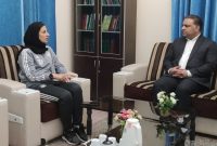 نشست مدیرکل ورزش و جوانان استان بوشهر با سرمربی تیم ملی فوتبال بانوان کشور
