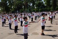 رکوردزنی ۲ هزار و ۲۰۰ دانش‌آموز شیرازی در طناب‌زنی هم‌زمان