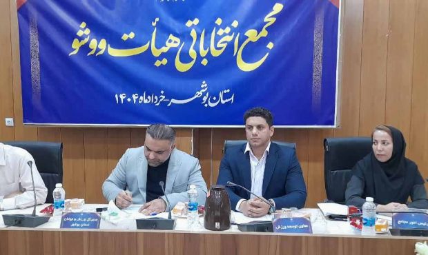 انتخاب حمزوی بهعنوان رئیس جدید هیات ووشو بوشهر انتخاب حمزوی بهعنوان رئیس جدید هیات ووشو بوشهر