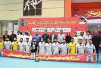 قهرمانی تیم کشت و صنعت دعبل خزاعی در فوتسال کارگران خوزستان