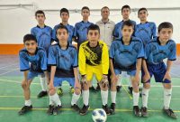 رقابت دانش آموزان بیضایی در مسابقات فوتسال